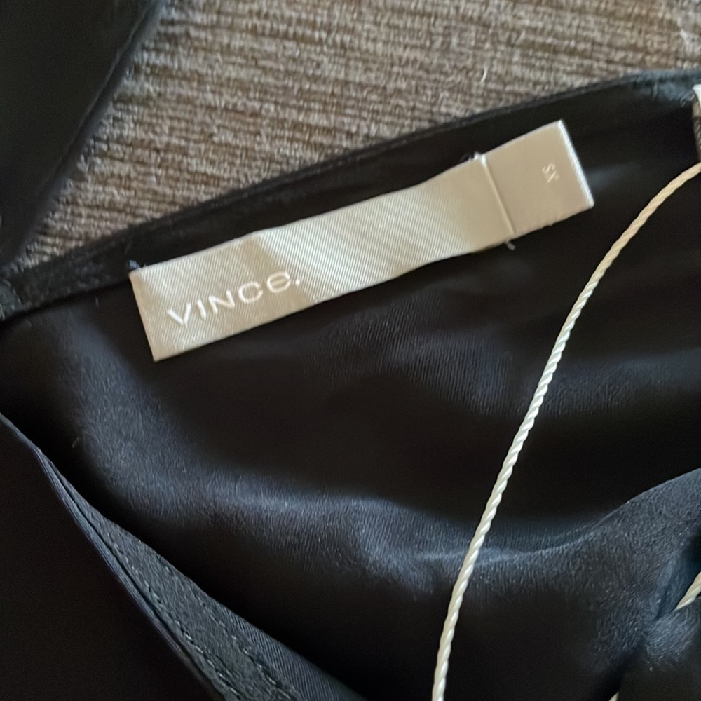 Vince black silk blouse - Picture 5 of 6